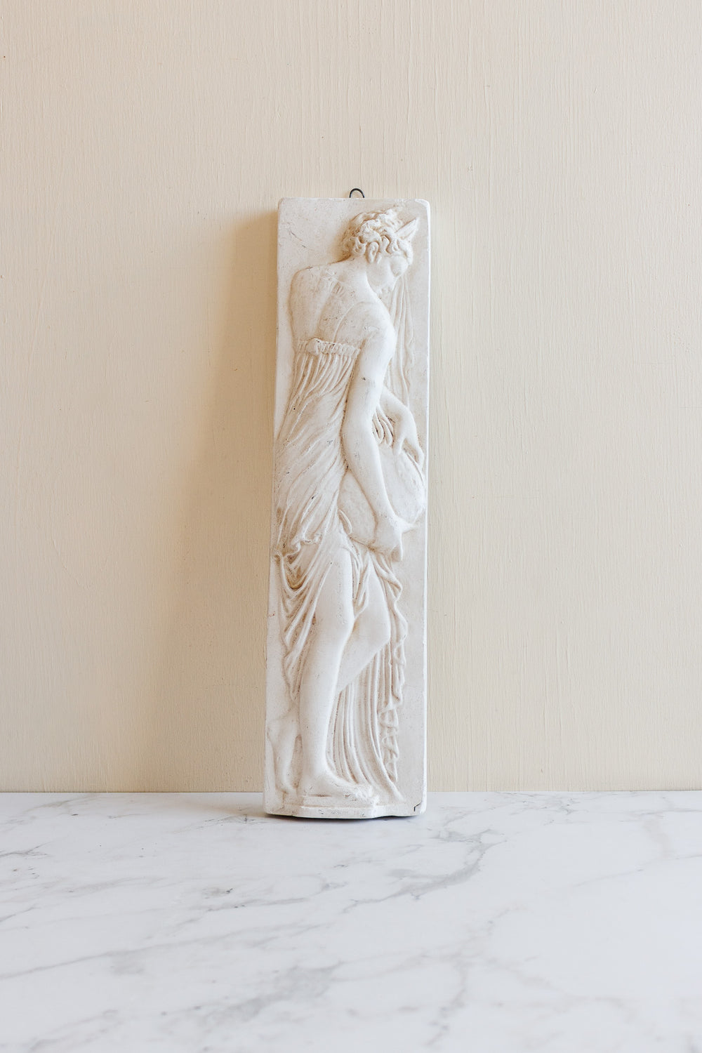 vintage french bas-relief nymph sculpture
