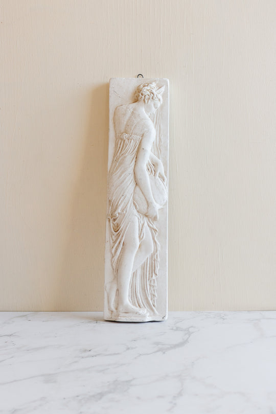 vintage french bas-relief nymph sculpture