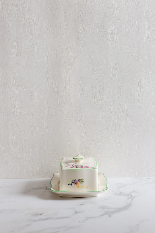 royal winton grimwades hand painted butter dish