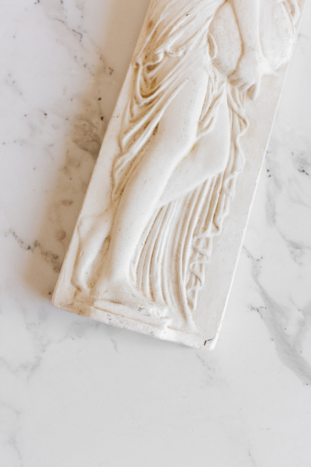 vintage french bas-relief nymph sculpture