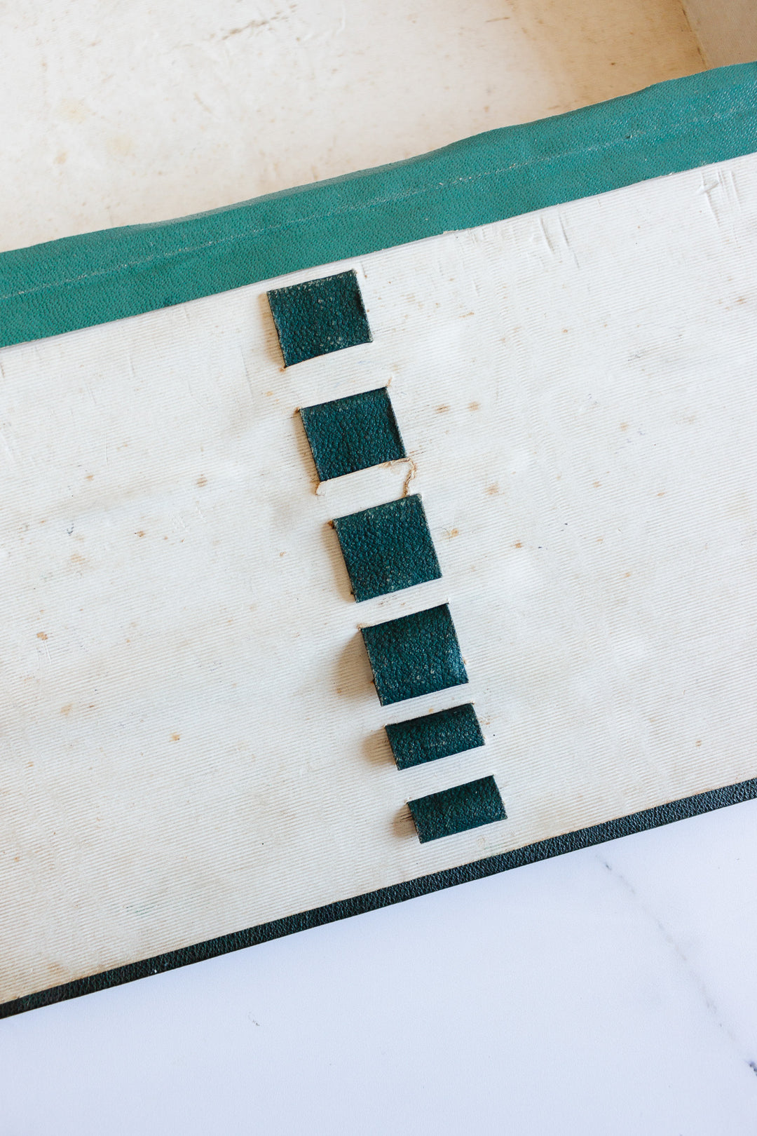 rare 19th century French Napoleon III embossed leather stationery box