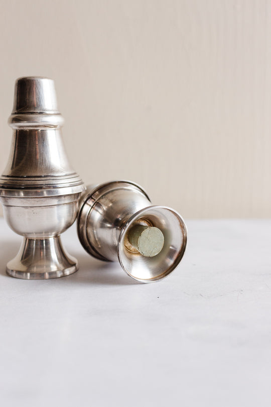 vintage French salt & pepper shaker set