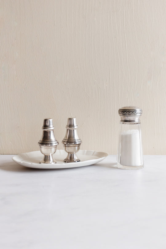 vintage French salt & pepper shaker set