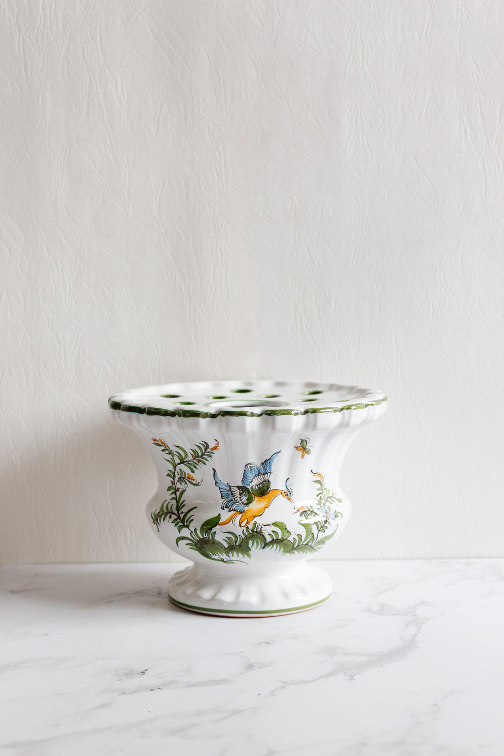 vintage french moustiers  bouquetière