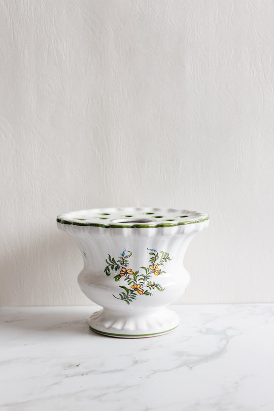 vintage french moustiers  bouquetière