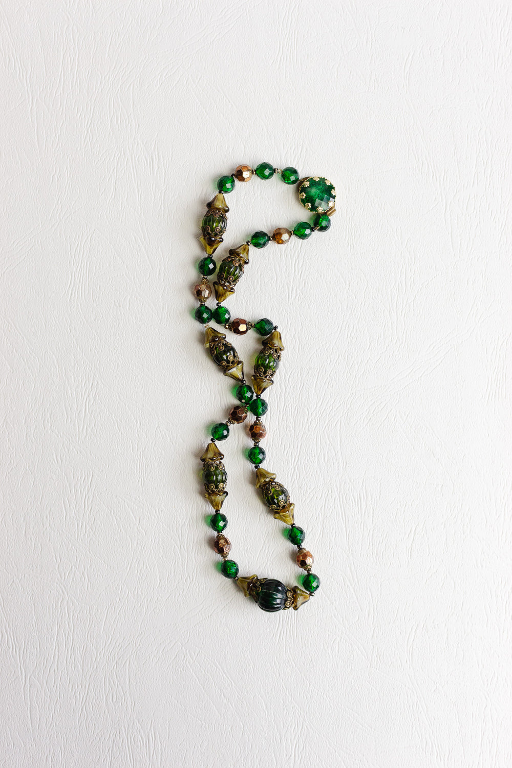 vintage italian Venetian glass beaded necklace
