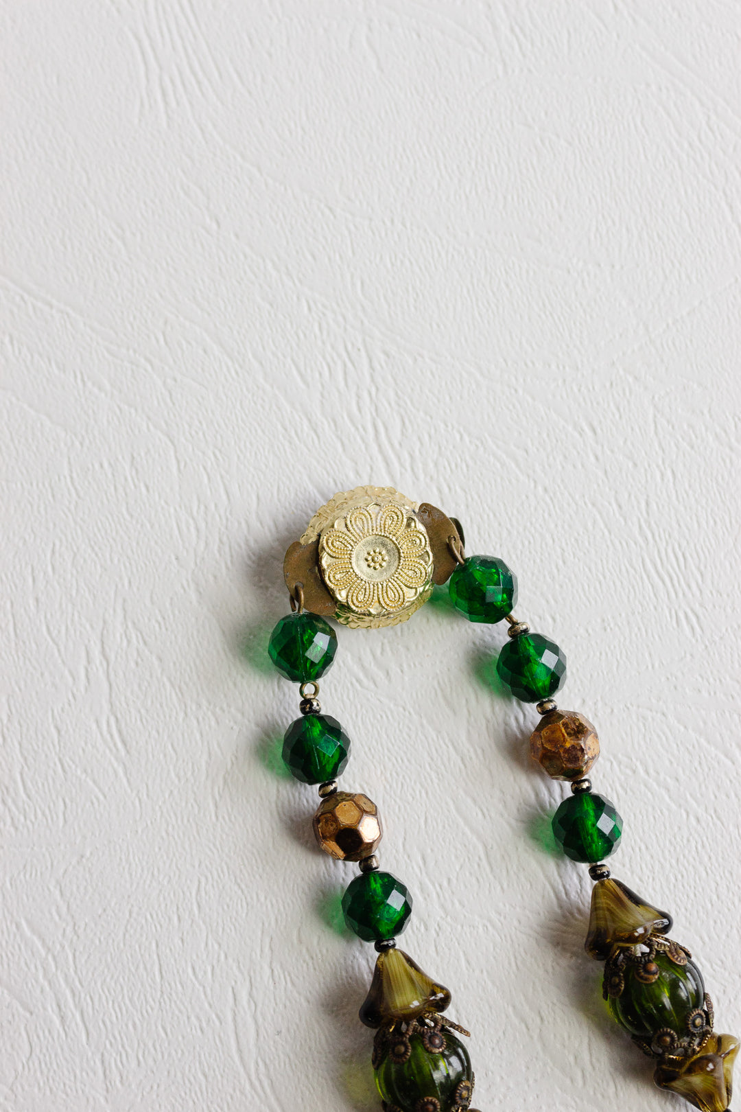 vintage italian Venetian glass beaded necklace