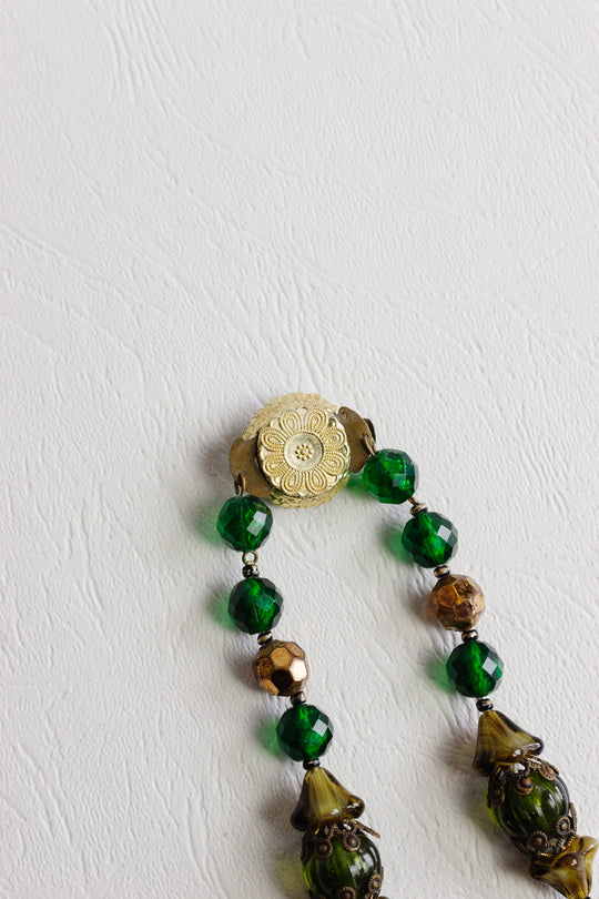 vintage italian Venetian glass beaded necklace