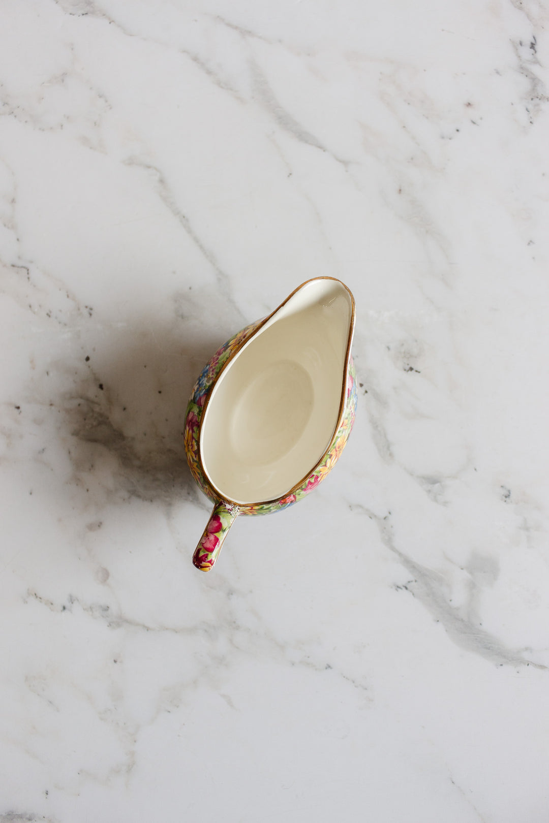 royal winton "julia" chintz gravy boat