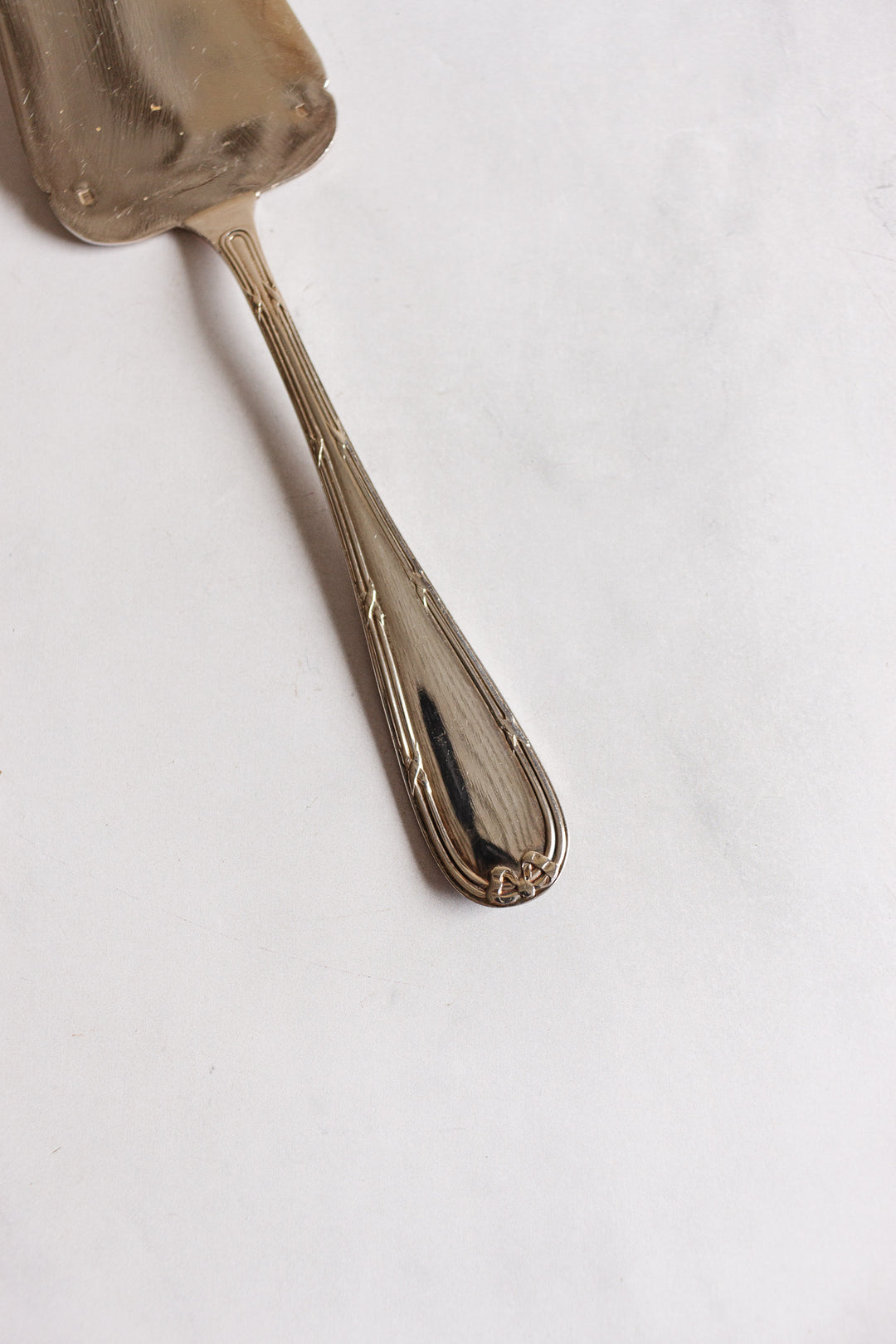 vintage French silver plate cake server