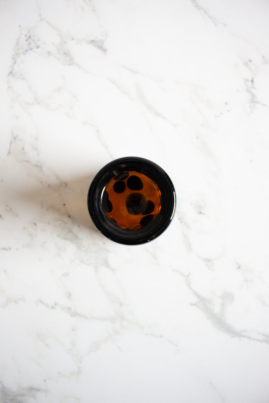 vintage french tortoiseshell glass tumblers