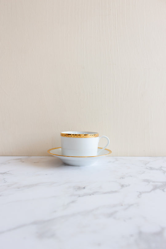 rare vintage tiffany and co. x limoges set of 6 cups and saucers