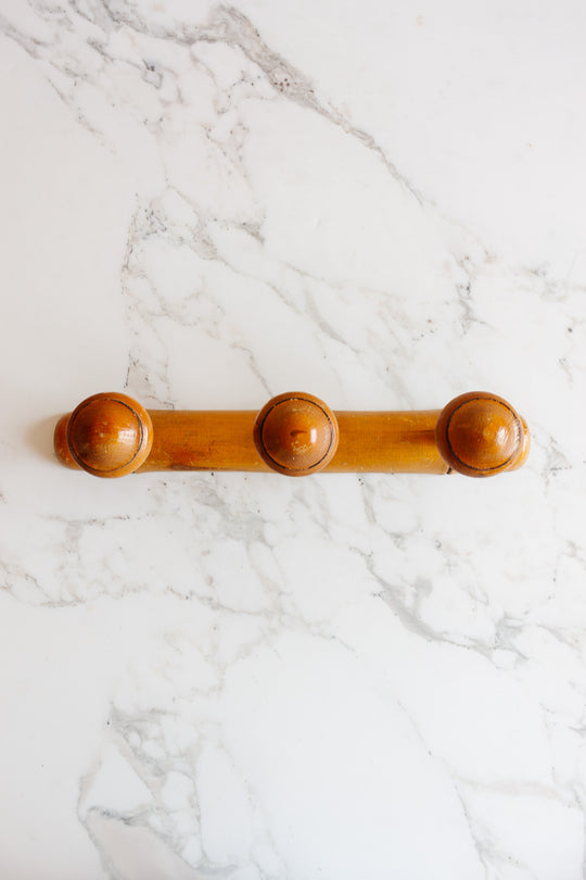 1930s french faux bamboo patère