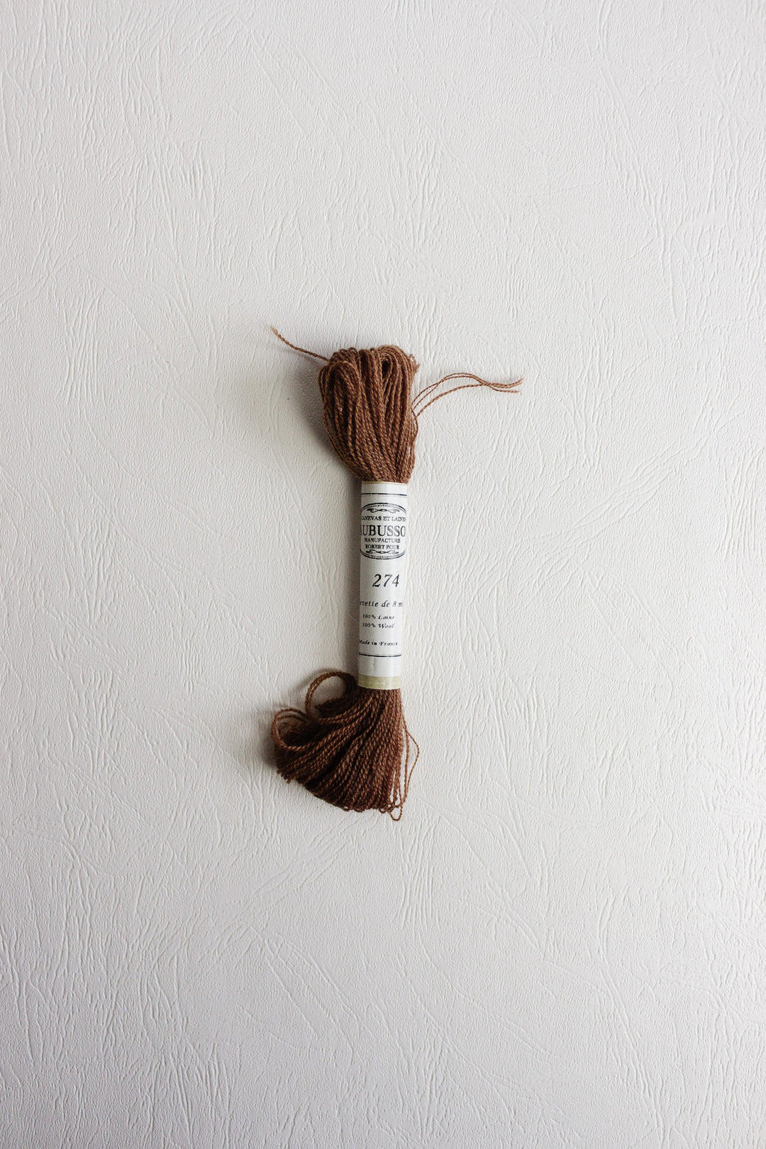 skeins of 100% wool embroidery thread by Robert Four France