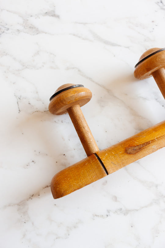 1930s french faux bamboo patère