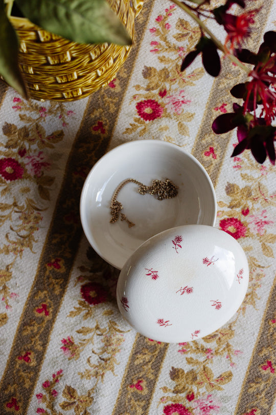 vintage crown devon porcelain trinket box