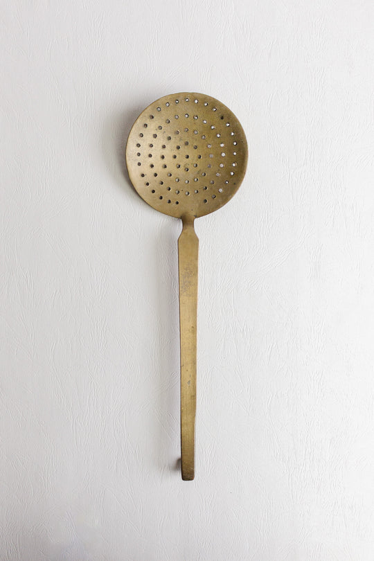 set of 4 vintage french brass utensils