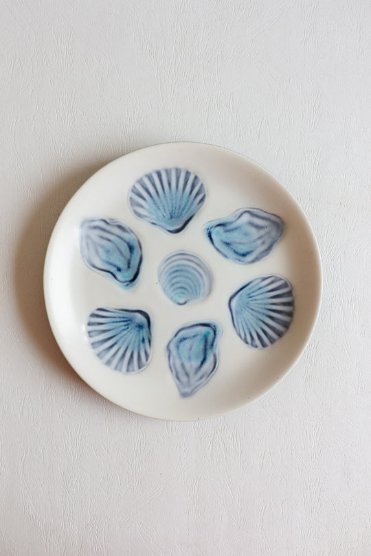 Elchinger, Soufflenheim, Alsace set of 9 oyster plates