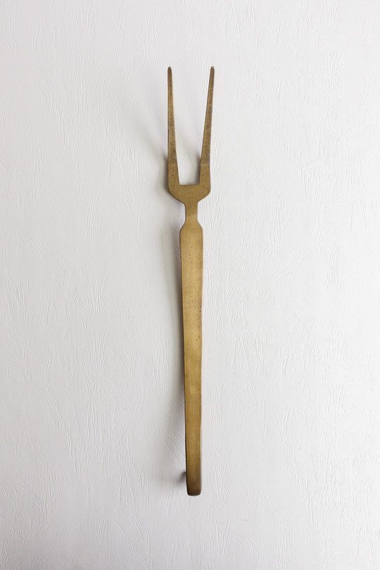 set of 4 vintage french brass utensils