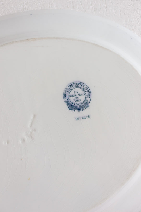 1890s Faïence Porcelaines Cristaux - Dépôt Céramique platter