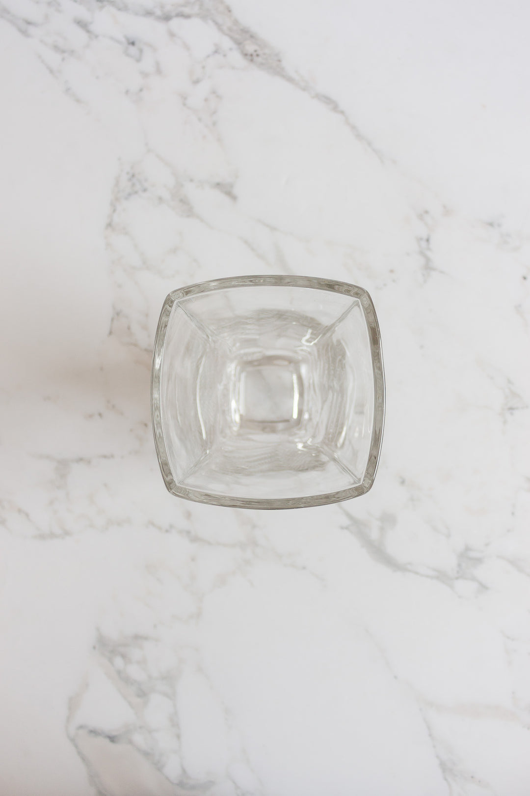 1970s arc france glass vase with leaf relief