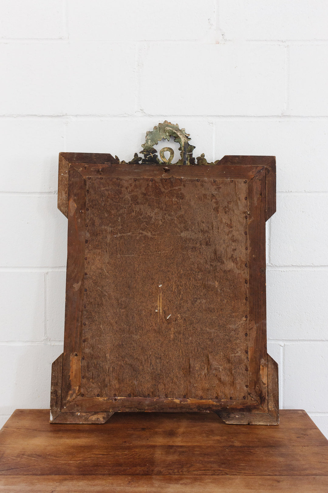 19th century french Napoleon III gilt mirror with cornice