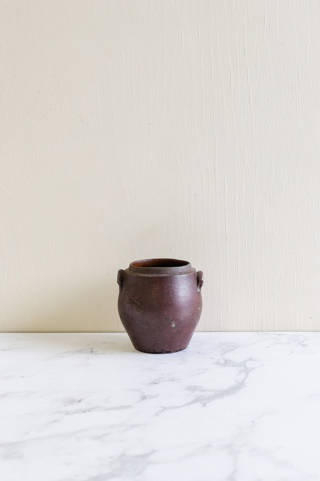 antique french petite confit pot