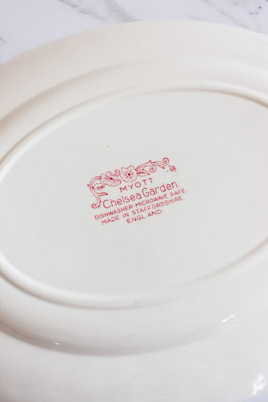 midcentury myott chelsea garden platter