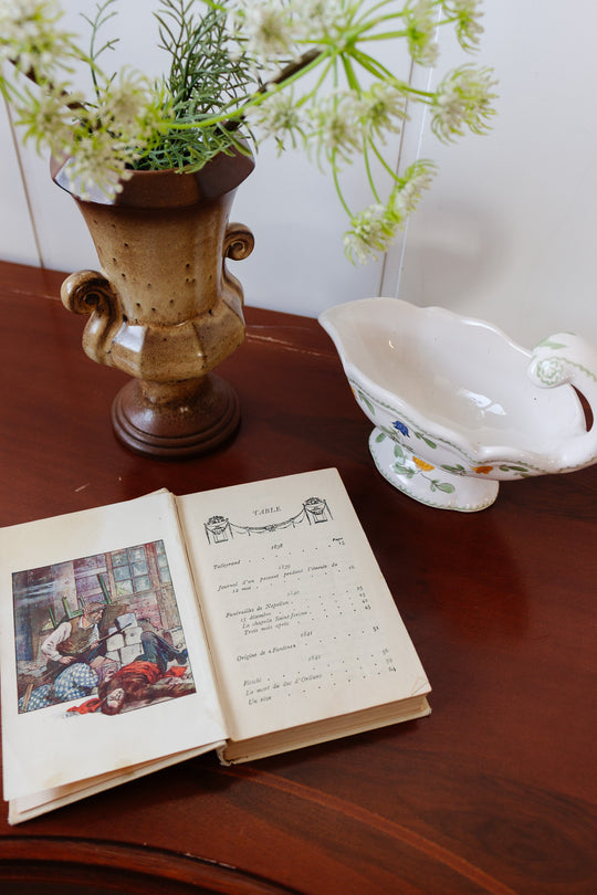 unique antique moustiers gravy boat
