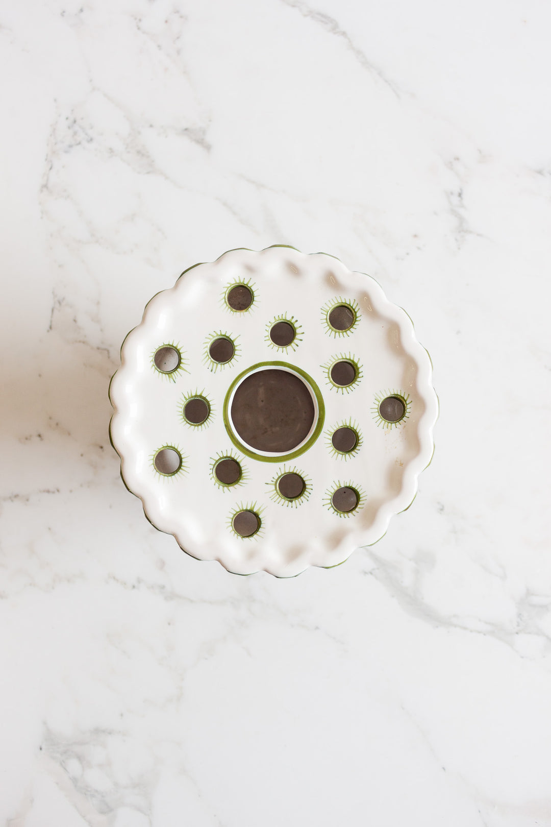 vintage french moustiers  bouquetière