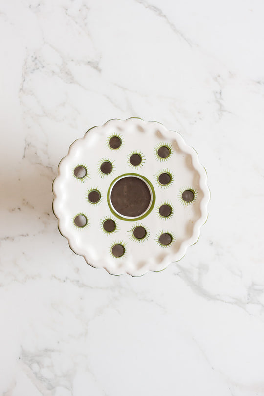 vintage french moustiers  bouquetière