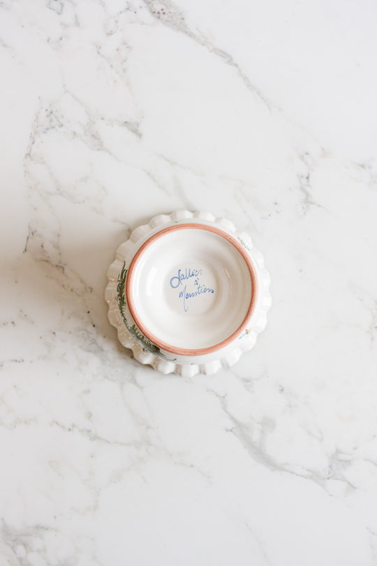 vintage french moustiers  bouquetière