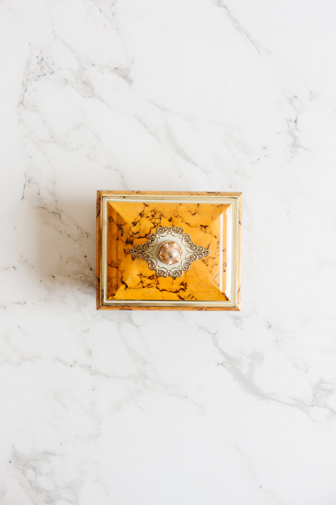 vintage blue bird confectionery tin box