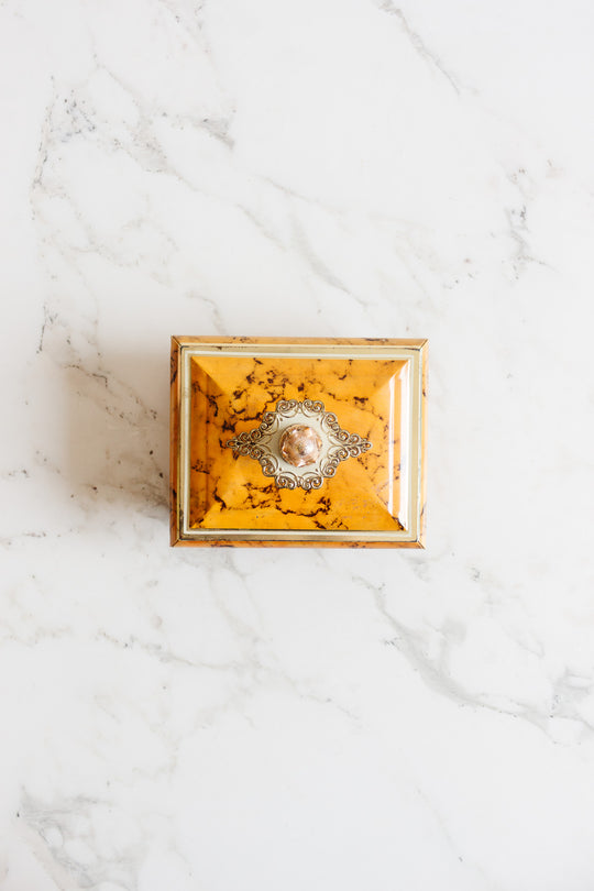 vintage blue bird confectionery tin box