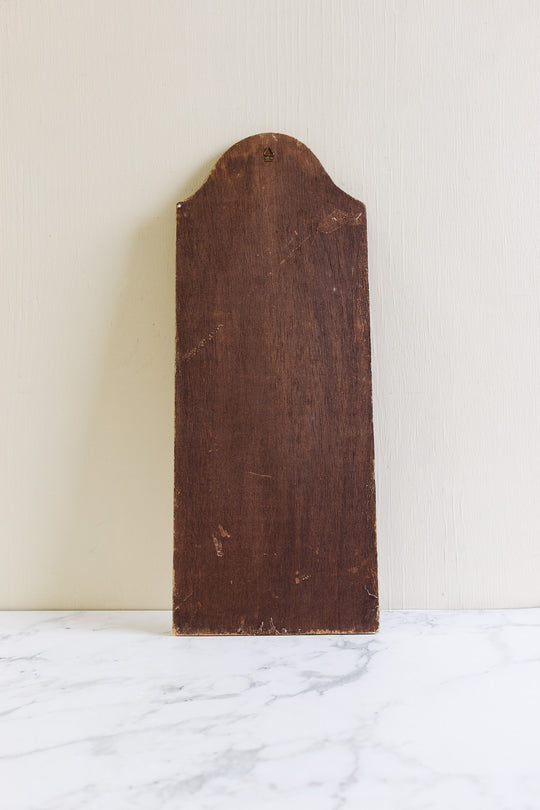 large vintage florentine art on wood "esercito piemontese"