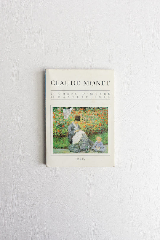 vintage monet postcard book