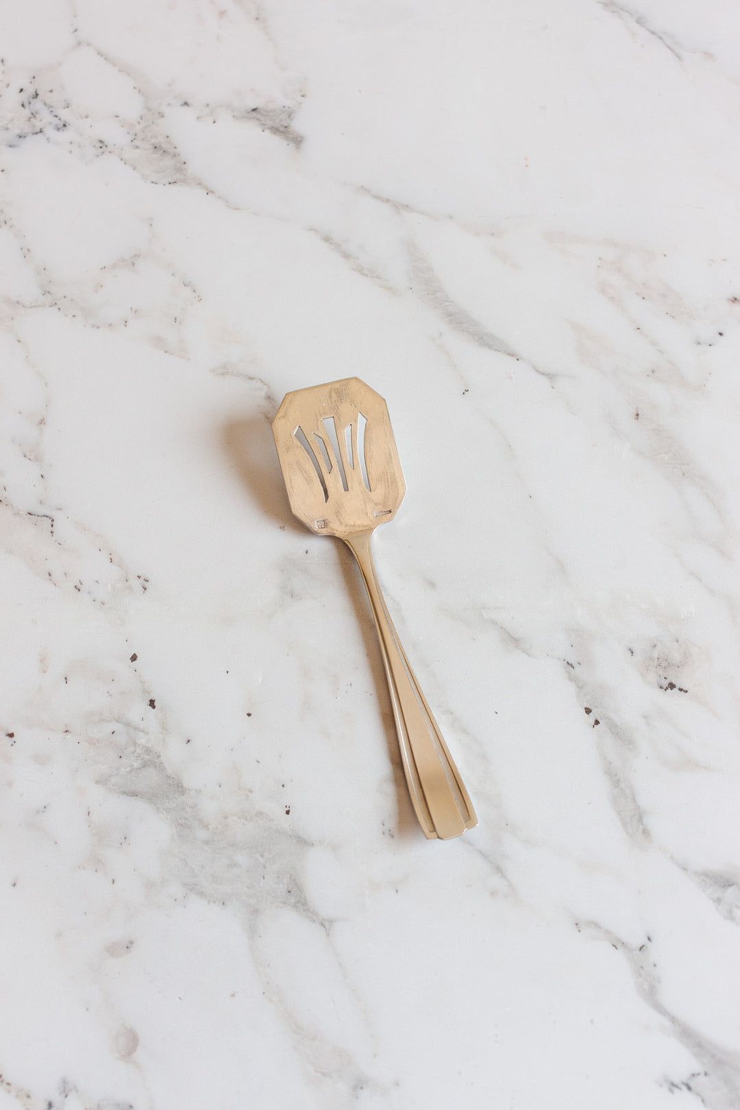 pair of antique French art deco silver plate serve ware
