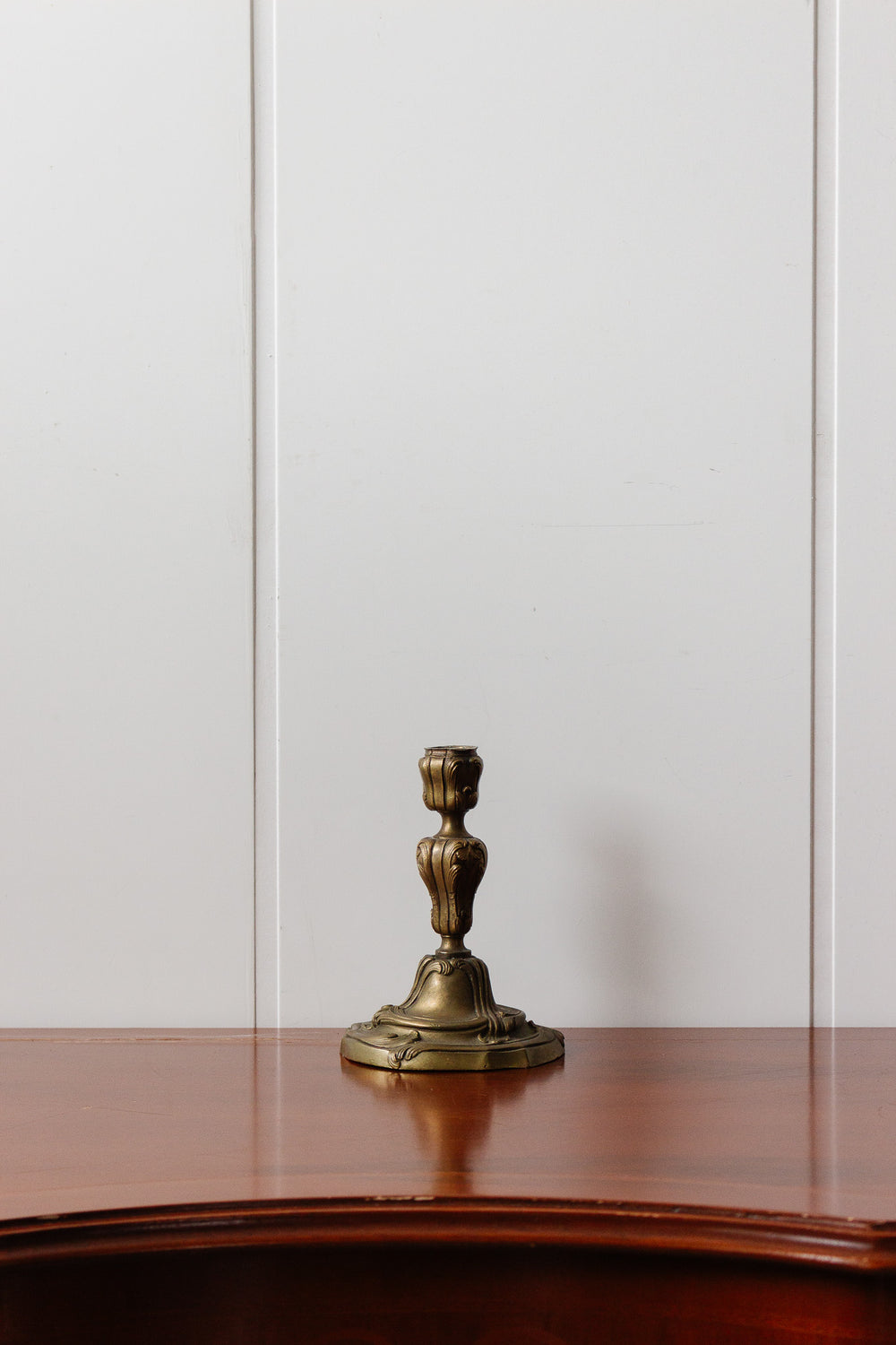 antique french bronze candlestick