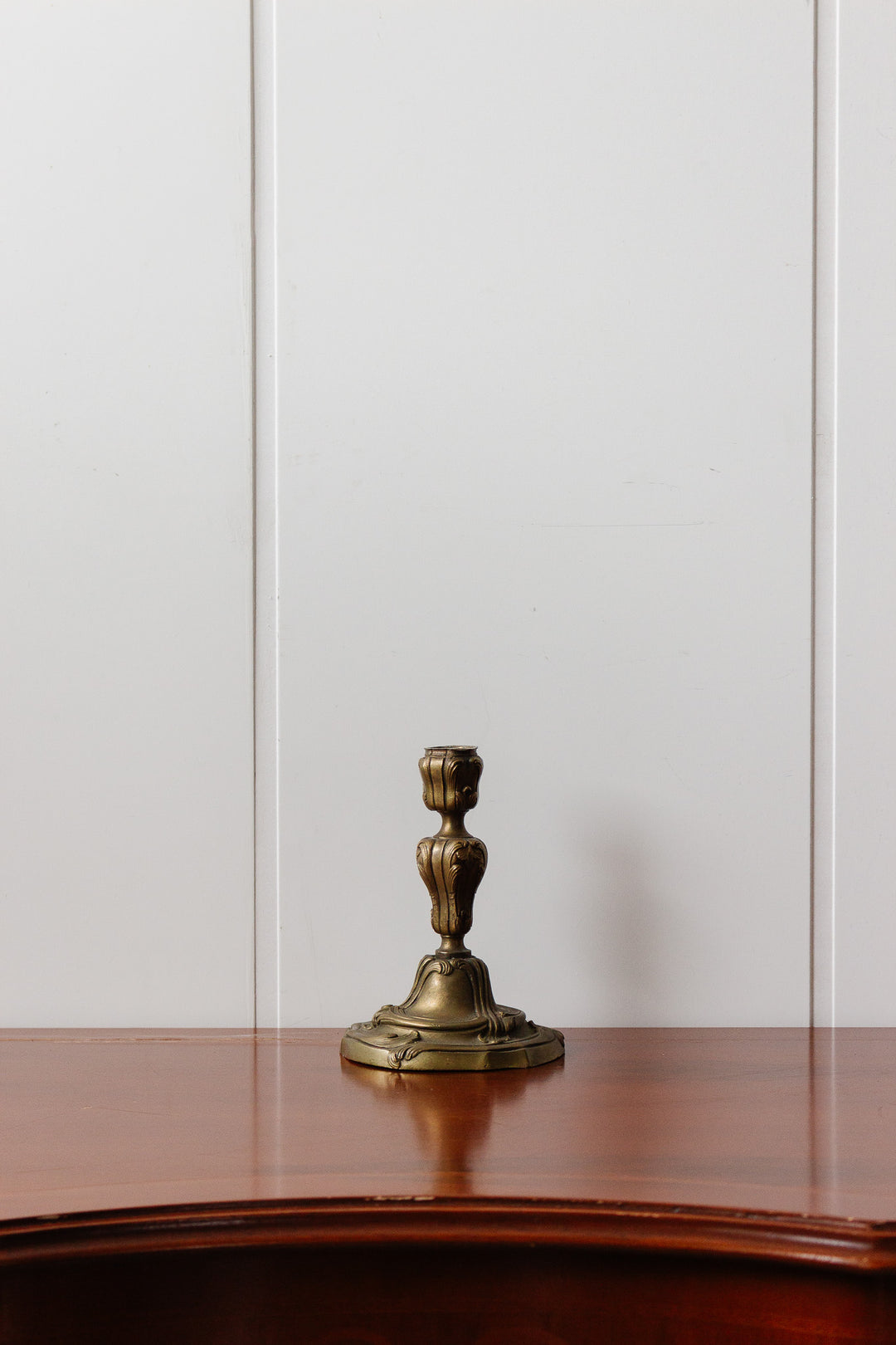 antique french bronze candlestick