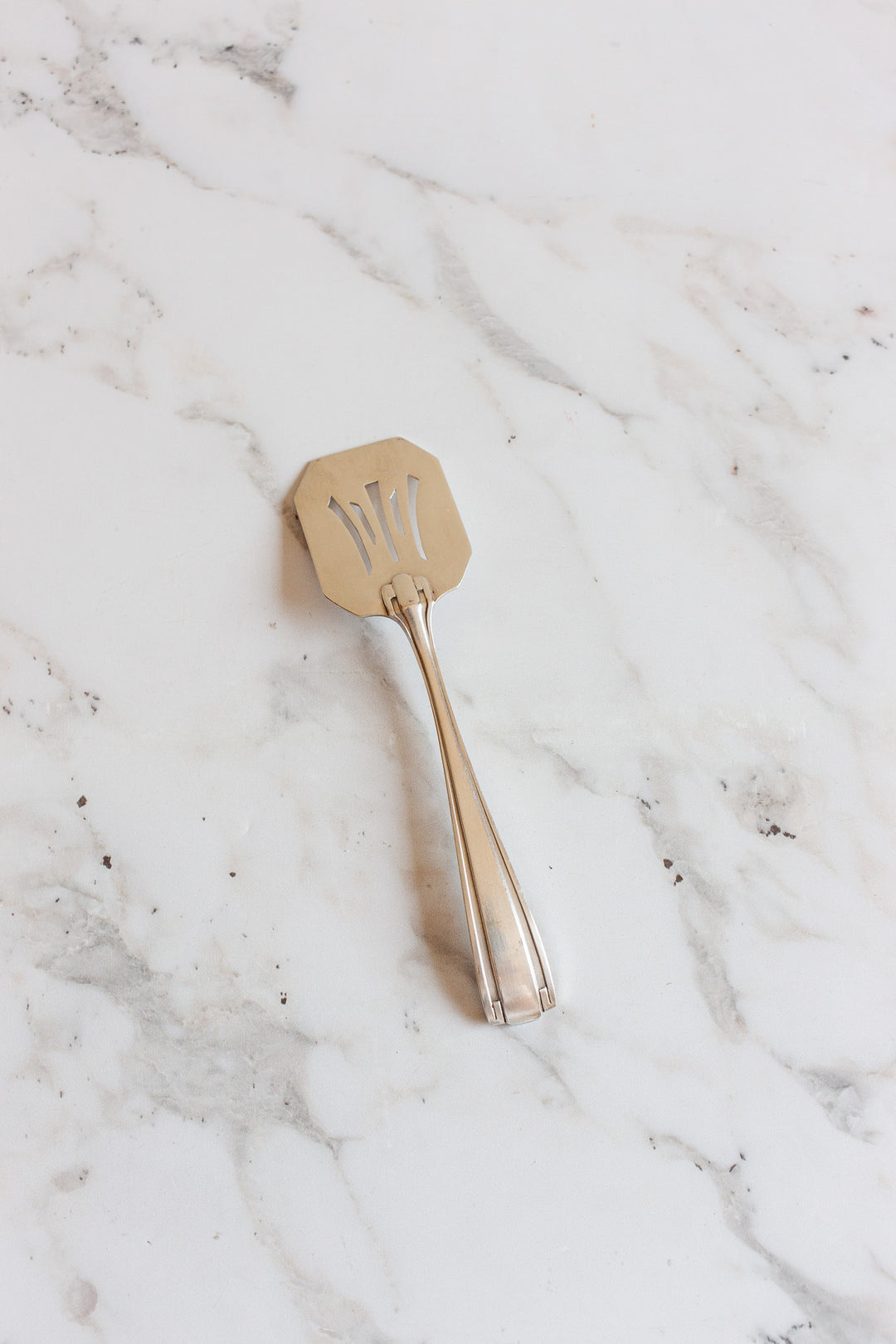 pair of antique French art deco silver plate serve ware