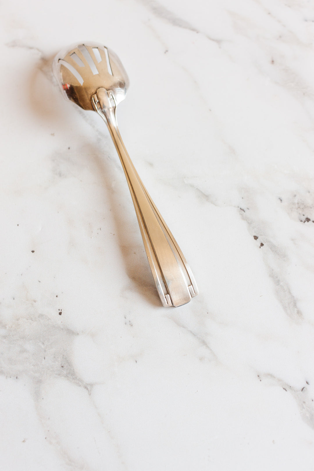 pair of antique French art deco silver plate serve ware