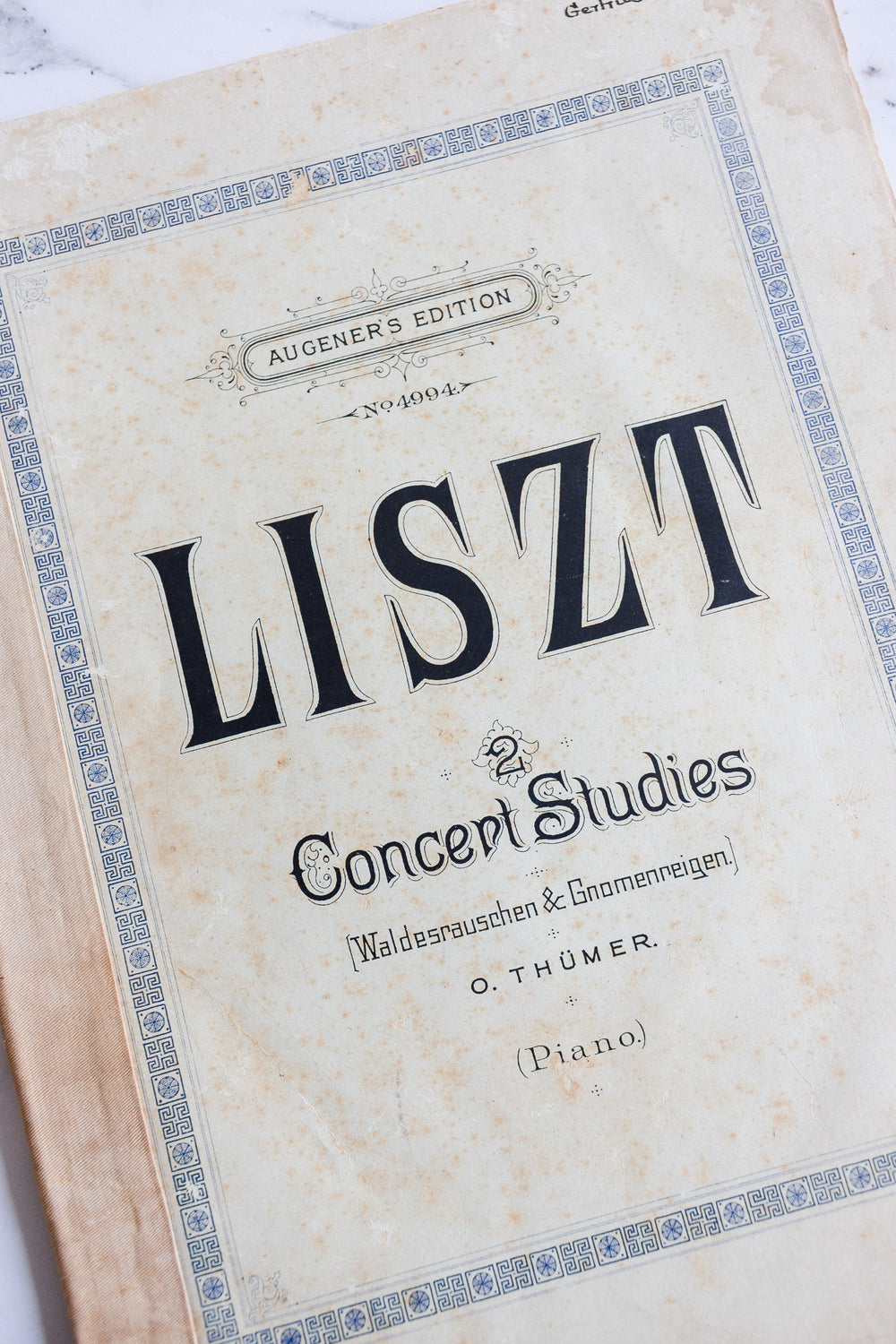 liszt: 2 concert studies, augener’s edition