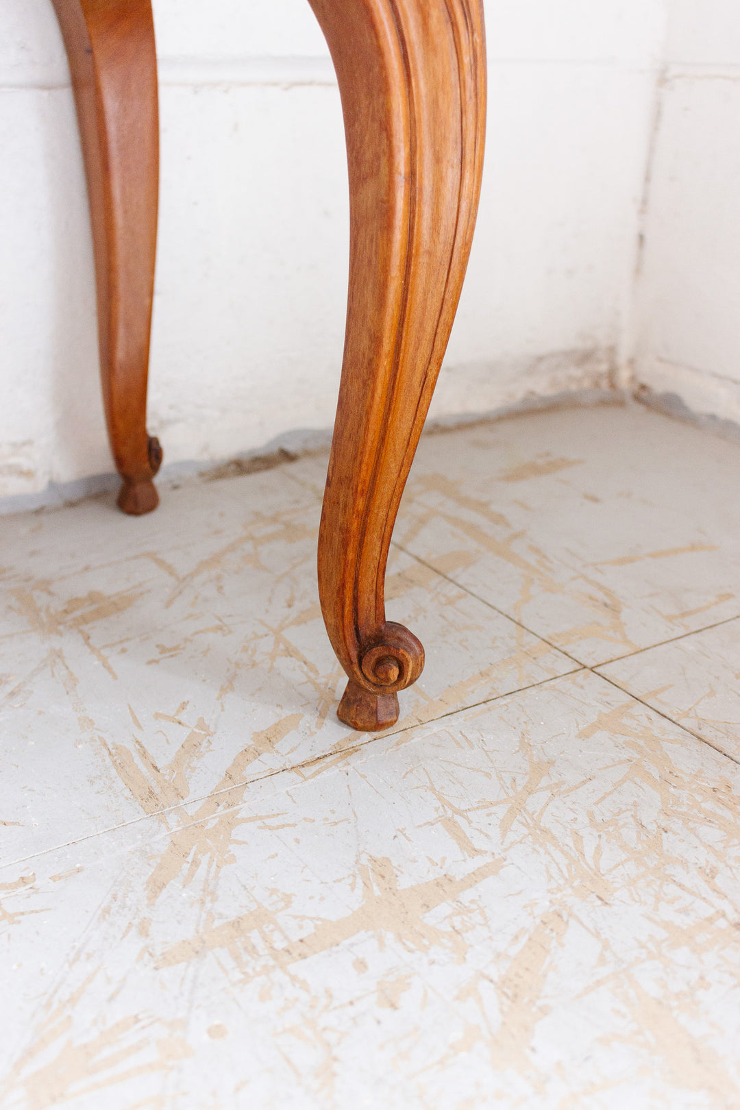 pair of vintage french louis xv style walnut carved nightstands