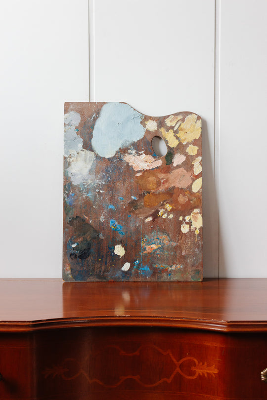vintage french artist's palette