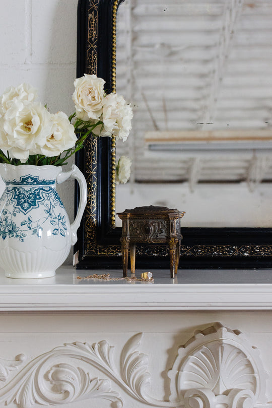 antique French Napoleon III gilt ormolu bijoux casket