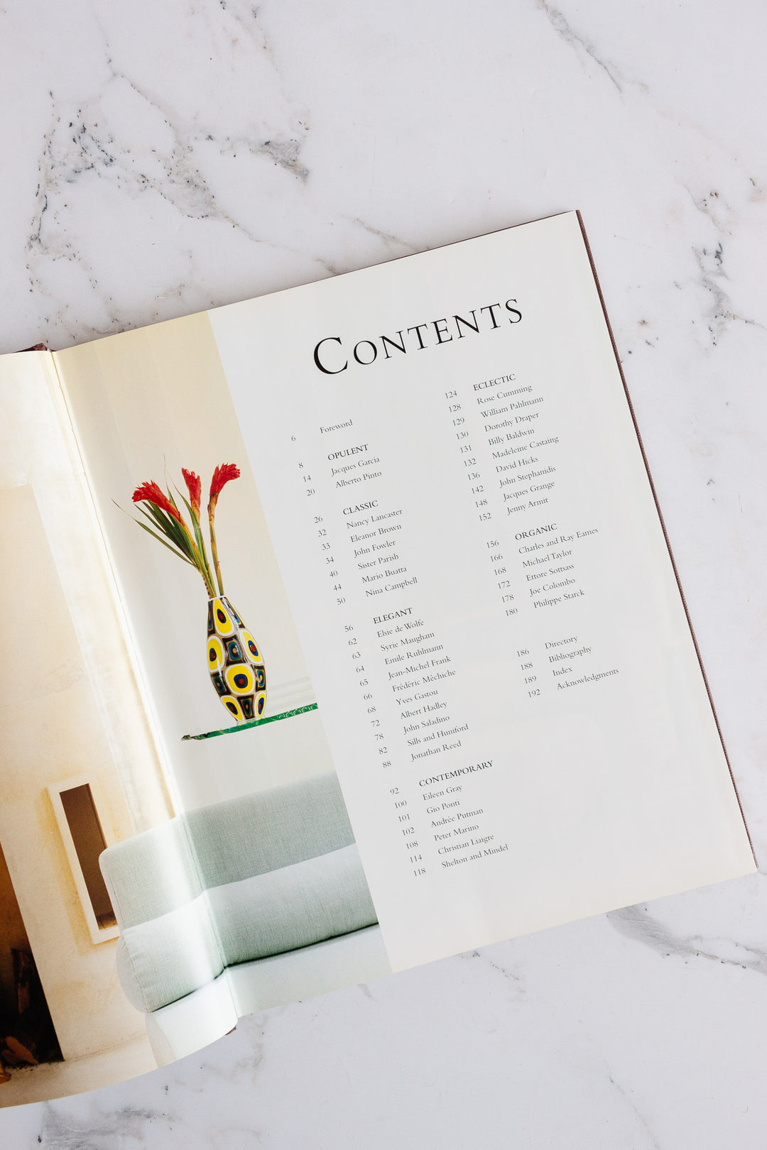 influential interiors vintage coffee table book