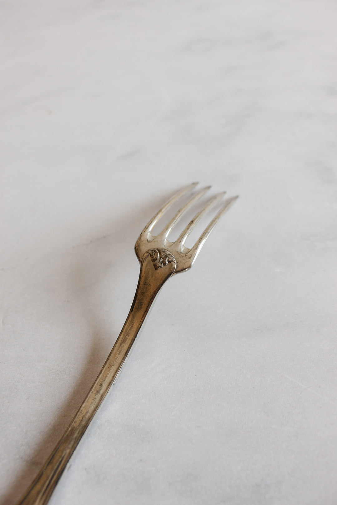 antique French silverplate flatware, set of 14