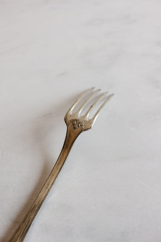 antique French silverplate flatware, set of 14