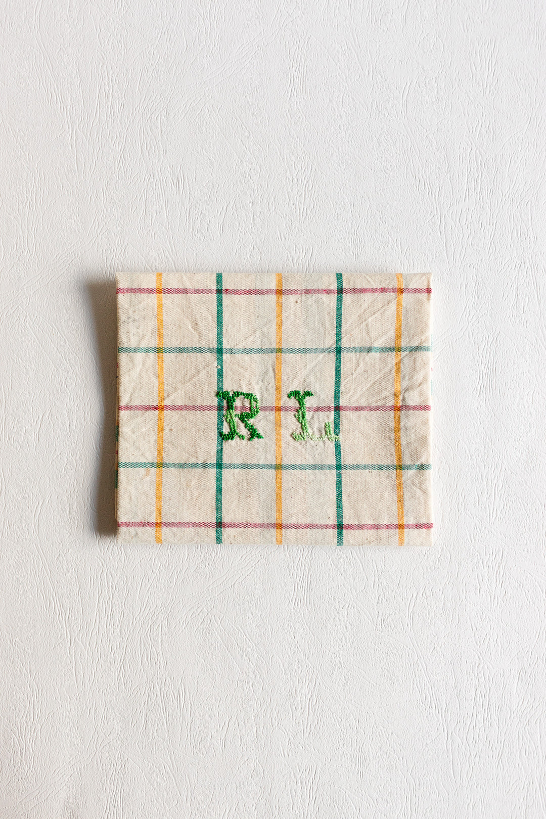 vintage french "RL" monogrammed torchons, set of 5