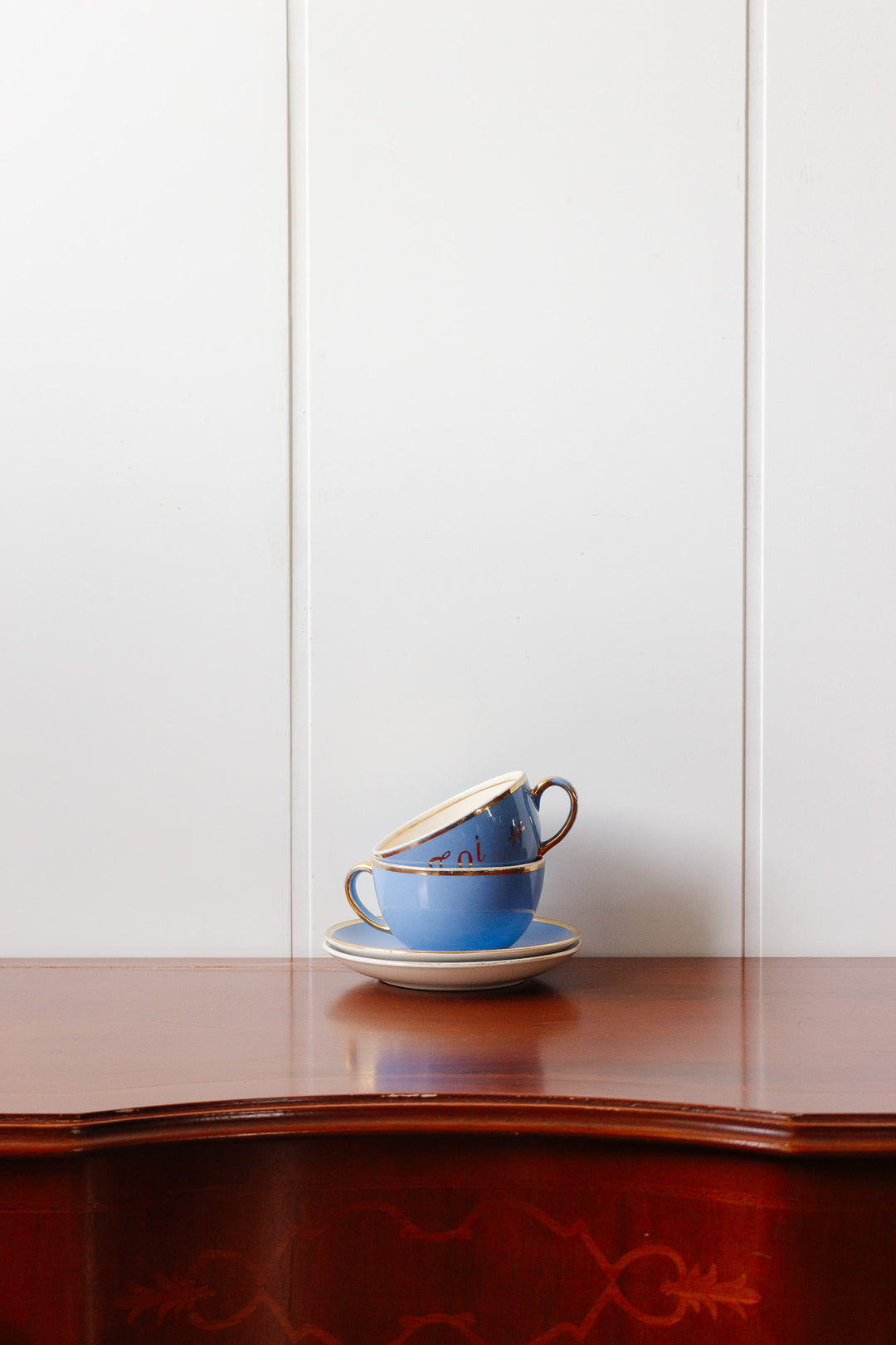 "moi et toi" vintage french Villeroy and Boch complete tea set